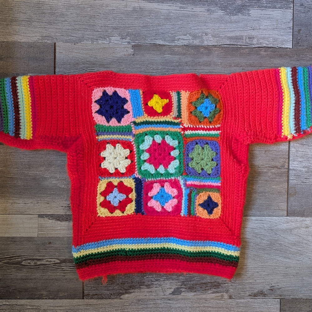 Colorful Patchwork Women's Sweater